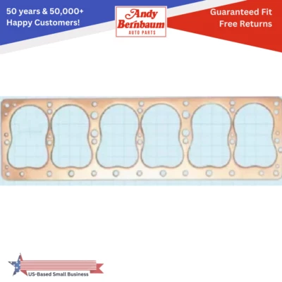 For 1937-1954 DeSoto Chrysler 6 Cyl Front Engine Head Copper Gasket - Image 1 of 4