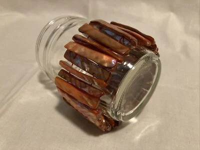 "Brazalete elástico rosa coralino concha de abulón 8"" cuando no está estirado" Foto 1 de 2