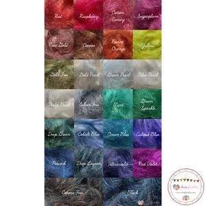 Angelina Fibres - Fusable Fibres 10g Packs - 26 Colours, Felting, Fly, Spinning - Picture 1 of 125