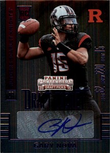 2015 Panini Contenders Draft Picks College Draft Ticket Blue Foil #185 Gary Nova