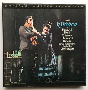 Puccini : La Boheme Pavarotti Limited 2 LP Mofi MFSL 2-526 Mobile Fidelity Sound - Picture 1 of 14