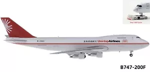1:400 Phoenix PH04168 Uni-Top Airlines Cargo B747-200F B-2462 +Free Tratcor - Picture 1 of 5