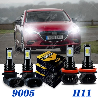 Kit combinado de faros LED alto bajo para Mazda 3 2010-2017 2018 Mazda3 Sport Foto 1 de 4