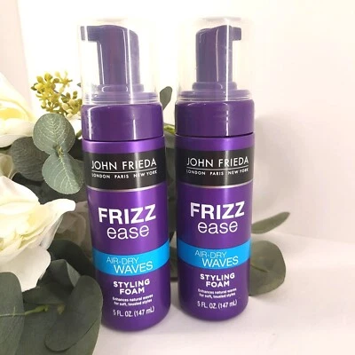 Espuma de peinado John Frieda Frizz Ease para ondas secas al aire 5 FL OZ - Paquete de 2 Foto 1 de 4