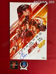 Foto firmada por Laurence Fishburne y Walton Goggins 11x17 Ant-man Beckett certificado de autenticidad - Imagen 1 de 2