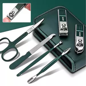 6-Teiliges Luxuriöses Tragbares Maniküre- Und Pediküre-Set Nagelknipser ▽ - Picture 1 of 22