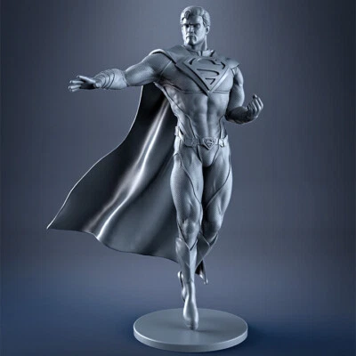 1/24 1/18 Superman Unpainted Unassembled Resin 3D Printing Model Garage Kits gk - Image 1 of 2
