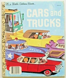 Golden Book "CARS AND TRUCKS" Illustrated by Richard Scarry, HC, VG - Picture 1 of 3