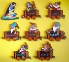 LE Disney pin Set 100 Years of Dreams Snow White 7 Dwarfs Train Dopey Doc Grumpy