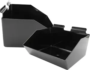 "10 contenedores de listones acrílico negro 12"" x 9 1/2"" x 5 1/2"" listones pared venta al por menor" - Imagen 1 de 10