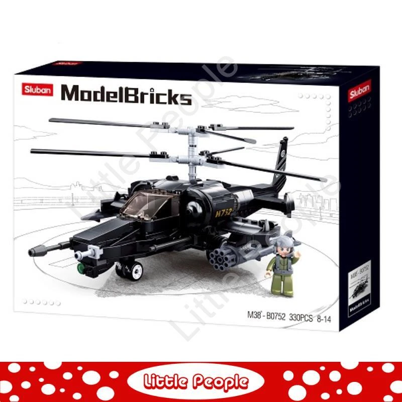 Sluban Compatible Building Blocks BLACK SHARK HELICOPTER - Image 1 of 1
