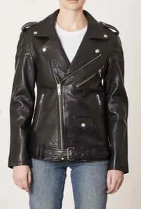 BLK DNM Black Leather Jacket № 8 - Picture 1 of 12