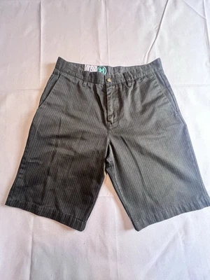Men’s Volcom Chino Shorts Black With Thin White Stripe Side Pocket Sz 31 - Image 1 of 3