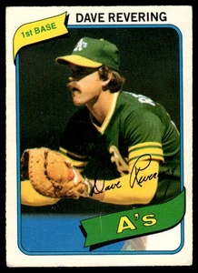 1980 O-Pee-Chee Dave Revering Oakland Athletics #227 - Picture 1 of 2