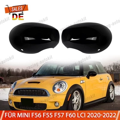 2x Calotta specchietto retrovisore esterno sinistro destro per Mini F56 F55 F57 F60 LCI 2020-2022 - Immagine 1 di 4