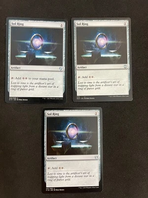 Sol Ring x3 [C17 / C19 / NCC] Magic MTG Cards LP/MP - Image 1 of 2