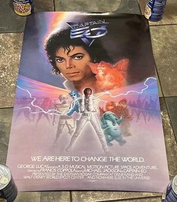 1986 年 EO 船长原版吸引力电影海报沃尔特迪斯尼迈克尔杰克逊 — 第 1/4 张图片