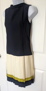 LOOK Vintage 60s Eloise Curtis For David Styne stark Plissee Dress multicolor - Bild 1 von 17