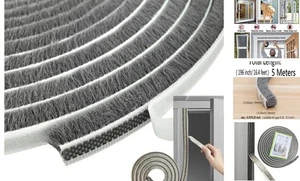 Selbstklebende Flor Abisolierdichtung 16,5 Fuß x 11/32 x 11/32 Pinsel Zoll grau - Bild 1 von 7