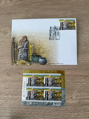 2025 Limited Postage set «EUROPA. National archaeological discoveries» Ukrposhta - Image 1 of 4