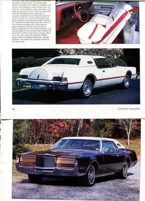 Lincoln Mark IV Color 1972 1973 1974 1975 1976 12 pg REVISIÓN Foto 1 de 2