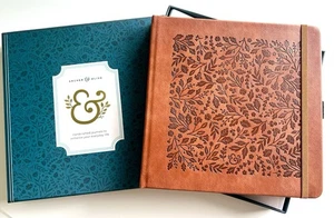 NIB Archer & Olive Fall Foliage Autumn Vegan Leather Dot Grid Journal SQUARE - Picture 1 of 4
