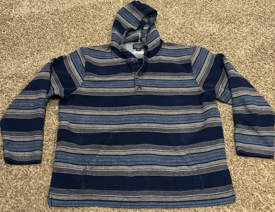 Pendleton Hoodie Mens Surf Baja Southwestern Striped Pullover Beach XL A3 - Image 1 of 4