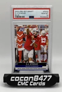 C.J. STROUD 2022 Pro Set Draft #PS-02 BLUE Pop 2 PSA 10 - Picture 1 of 2