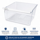 Upper Crisper Pan Compatible with Whirlpool Refrigerator WP2188656 2188656