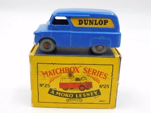 Lesney Matchbox 25A Dunlop Van Bedford 12 cwt MW B type box diecast  - Foto 1 di 12