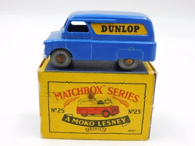 Lesney Matchbox 25A Dunlop Van Bedford 12 cwt MW B type box diecast  - Immagine 1 di 4