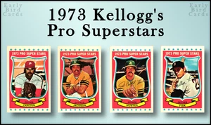 1973 Kellogg's Pro Super Stars (1-54) / U Pick Cards - Build Set / Buy2+ Save10% - Bild 1 von 53