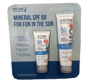 Blue Lizard Sunscreen SPF 50+ Sensitive Mineral Sunscreen 3oz & 5oz Exp. 01/26 - Picture 1 of 2