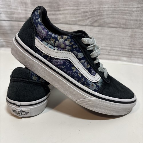 Scarpe da skate basse da bambina Vans 1 Ward Moody floreali nere viola