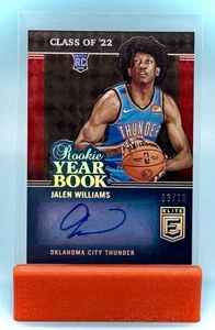 2022 Elite Jalen Williams Rookie Year Book Autograph #RYB-JLW /10 RC - Picture 1 of 3