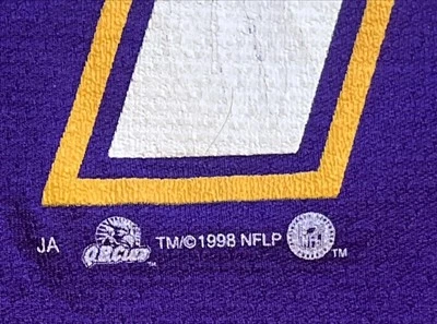 Camiseta estilo jersey Randall Cunningham vintage años 90 de los Minnesota Vikings para hombre L Foto 1 de 4