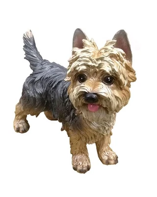 Estatua realista de perro Yorkie de 7,87 pulgadas, resina pintada a mano Yorkshire Terrier S... Foto 1 de 4