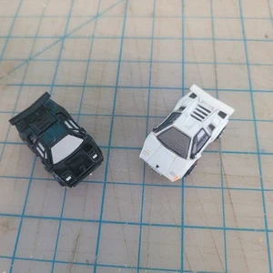 Micro Machines Vehicles Deluxe Black Lamborghini Countach and White Galoob 1987 - Picture 1 of 14