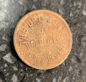 Goldfield NV Nevada Token The Del Monte Kapp & Revere You Play and We Pay Saloon - Imagen 1 de 4