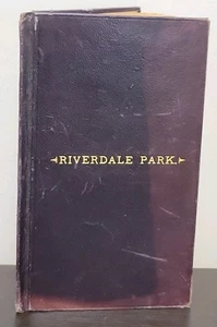 1890 Riverdale Park MD Development Lot Contract Book Maryland Land Antique - Bild 1 von 5