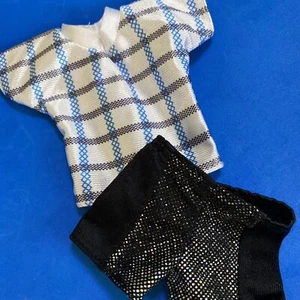 Barbie / ken Vintage Blue shirt, Black shorts - Picture 1 of 4