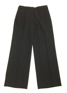 EMPORIO ARMANI Italy Black Wool Blend Dress Pant Womens sz 12 - Picture 1 of 9