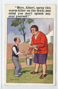 (KLj4111) Donald McGill, Worm Killer , 1930 Used - Picture 1 of 2