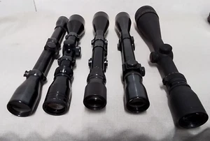 Lot of 5 Hunting Scopes Weaver, Tasco, Bausch & Lomb, and Simmons - Picture 1 of 10