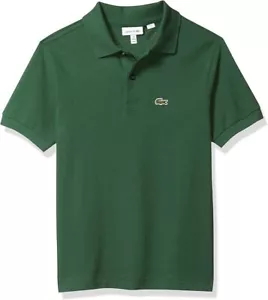 Lacoste Boys' Short Sleeve Classic Pique Polo Shirt, Green, 2YR - Picture 1 of 3