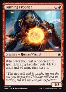 Burning Prophet x1 1x FOIL War of the Spark NM MTG - Picture 1 of 1