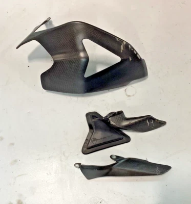 12-19 DUCATI PANIGALE R S 1199 1299 V2 CARBON FIBER REAR HUGGER SWINGARM COVER - Image 1 of 3