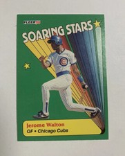 1990 Fleer Soaring Stars Chicago Cubs Baseball Card #8 Jerome Walton