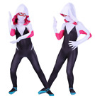 Kids Girls Into The Spider Verse Gwen Stacy Fancy Dress Up Spiderman Costume