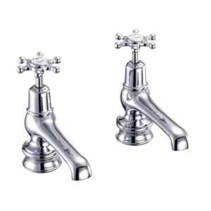 Burlington Birkenhead Regent Pair of Basin Taps, 5", Traditional Style - Picture 1 of 3